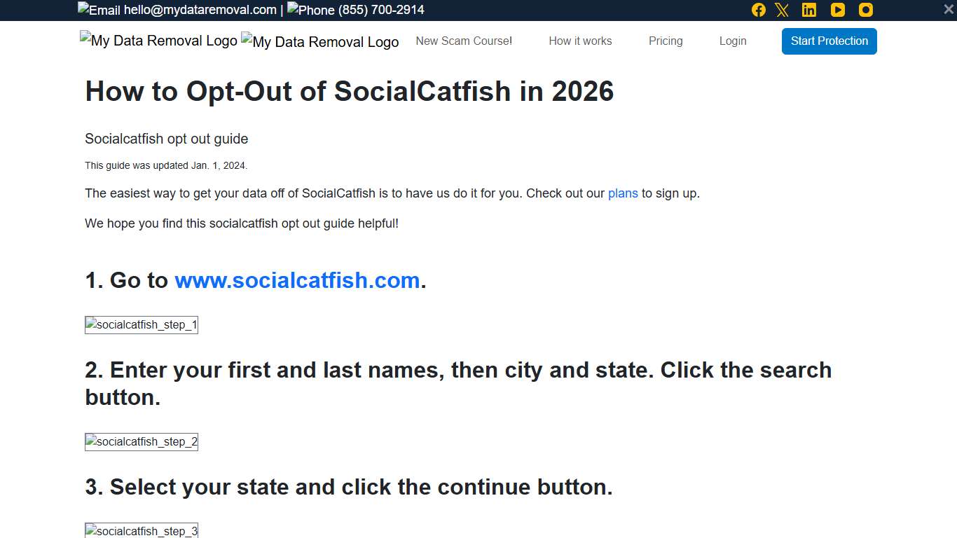 How to Opt-Out of SocialCatfish